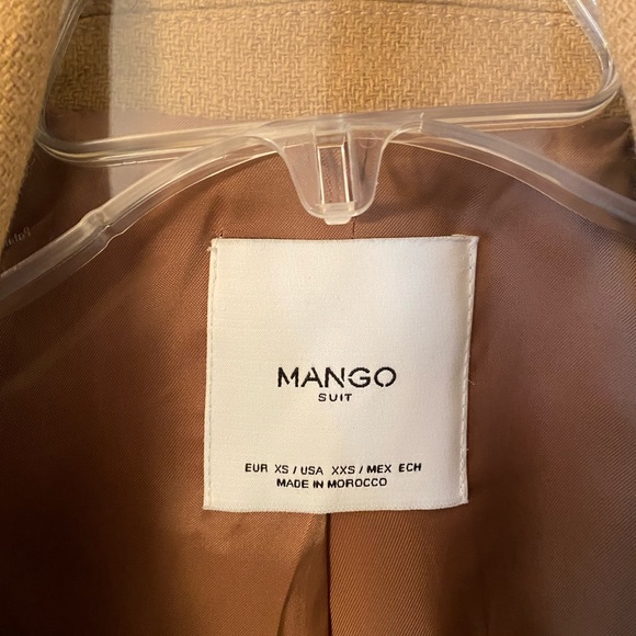 Tan, belted winter coat from Mango - Picture 3 of 4